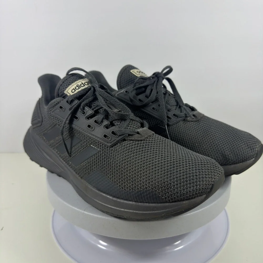 Adidas Duramo 9 Men's‎ Running Sneakers Black Mesh Cloudfoam Size 9.5